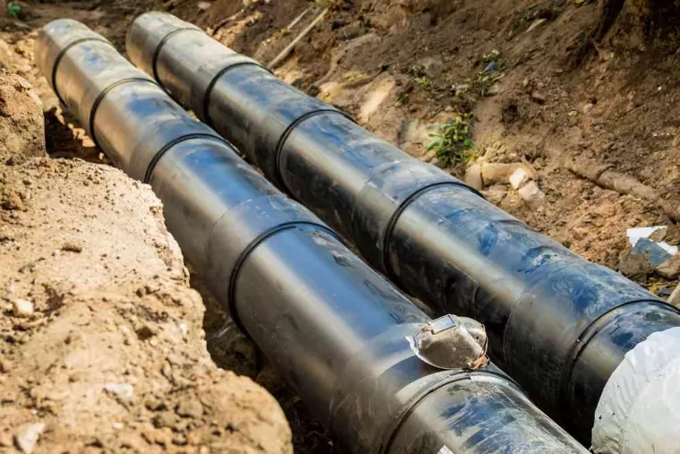 Réparation de canalisation enterrée, Ambérieu-en-Bugey, STTP Environnement